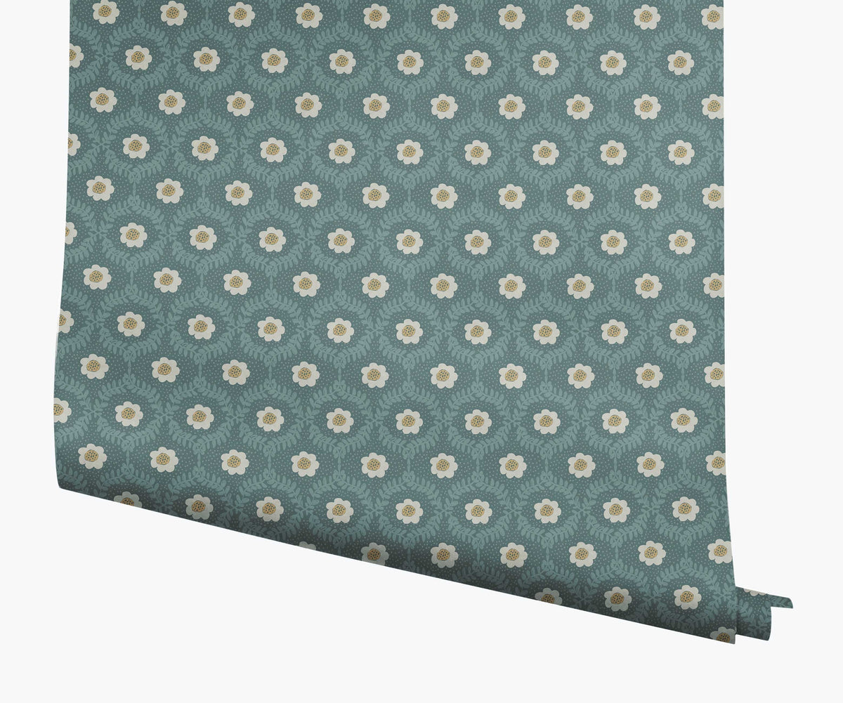 Tracy & Co Emma Wallpaper - Slate