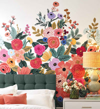 Tracy & Co Garden Party Wallpaper Mural - Rose Multi
