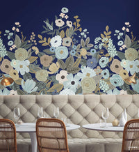 Tracy & Co Garden Party Wallpaper Mural - Navy