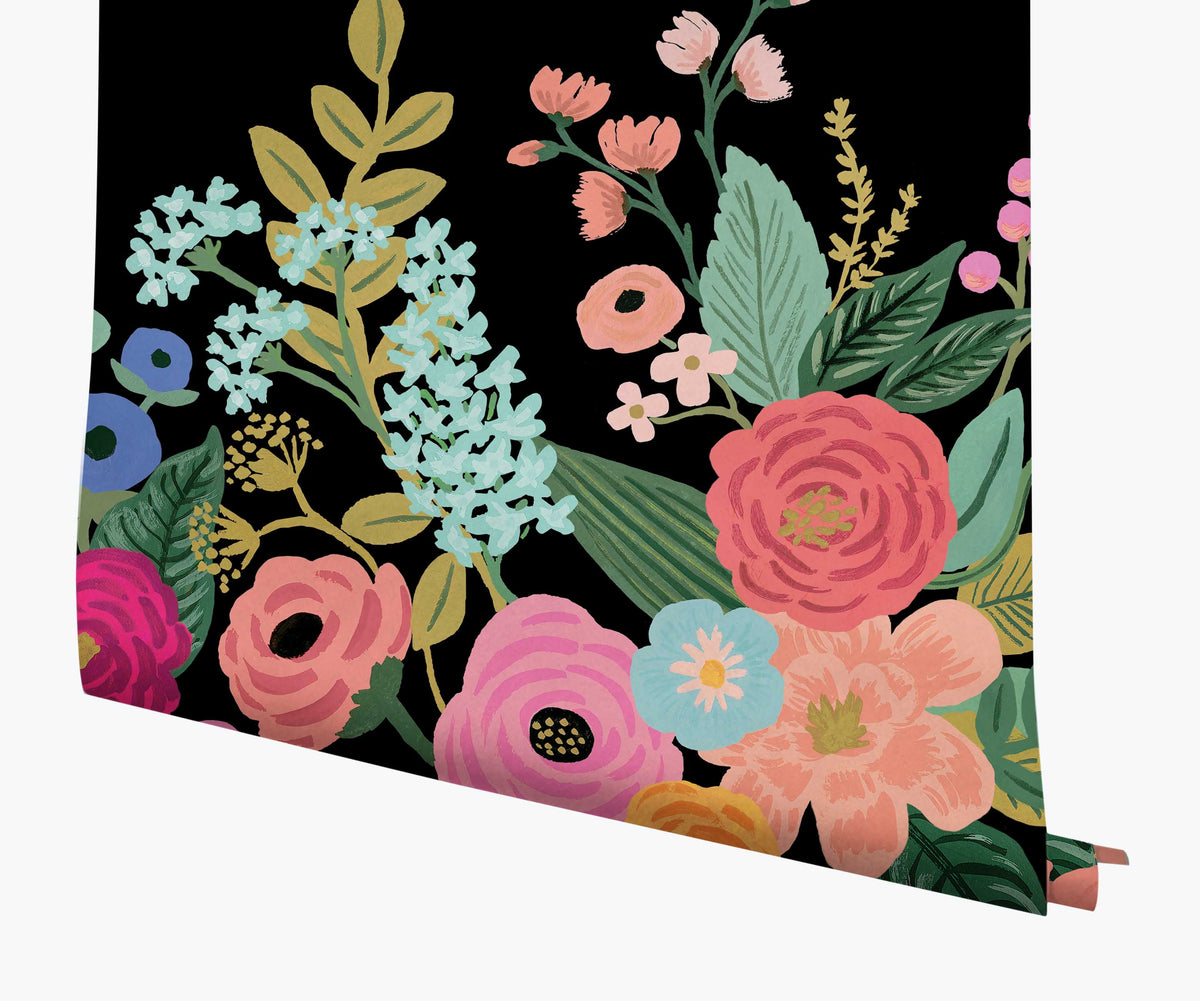 Tracy & Co Garden Party Wallpaper Mural - Black