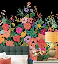 Tracy & Co Garden Party Wallpaper Mural - Black