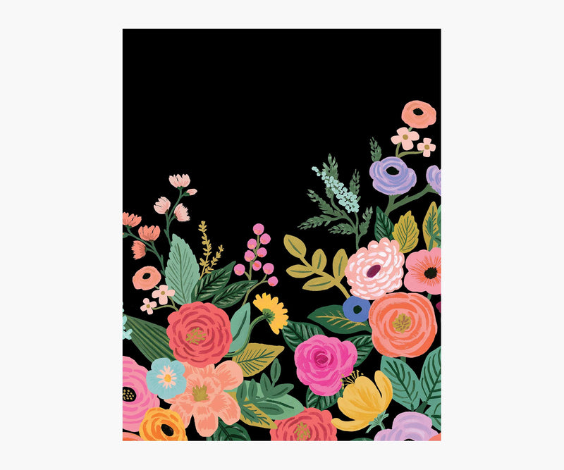 Tracy & Co Garden Party Wallpaper Mural Sample - Black