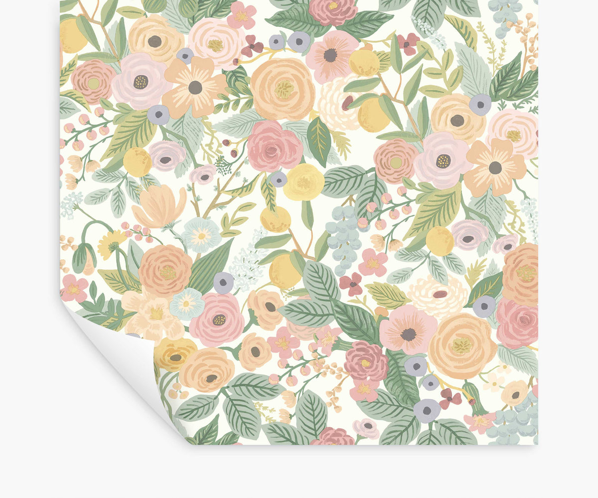 Tracy & Co Garden Party Peel & Stick Wallpaper - Pastel Multi