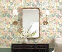 Tracy & Co Garden Party Peel & Stick Wallpaper Sample - Pastel Multi
