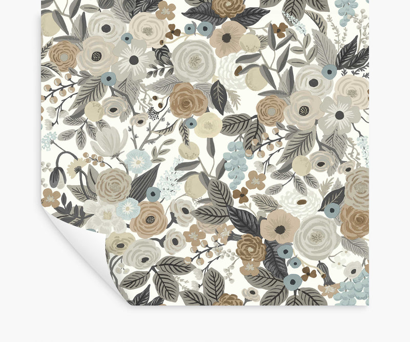 Tracy & Co Garden Party Peel & Stick Wallpaper - Linen Multi