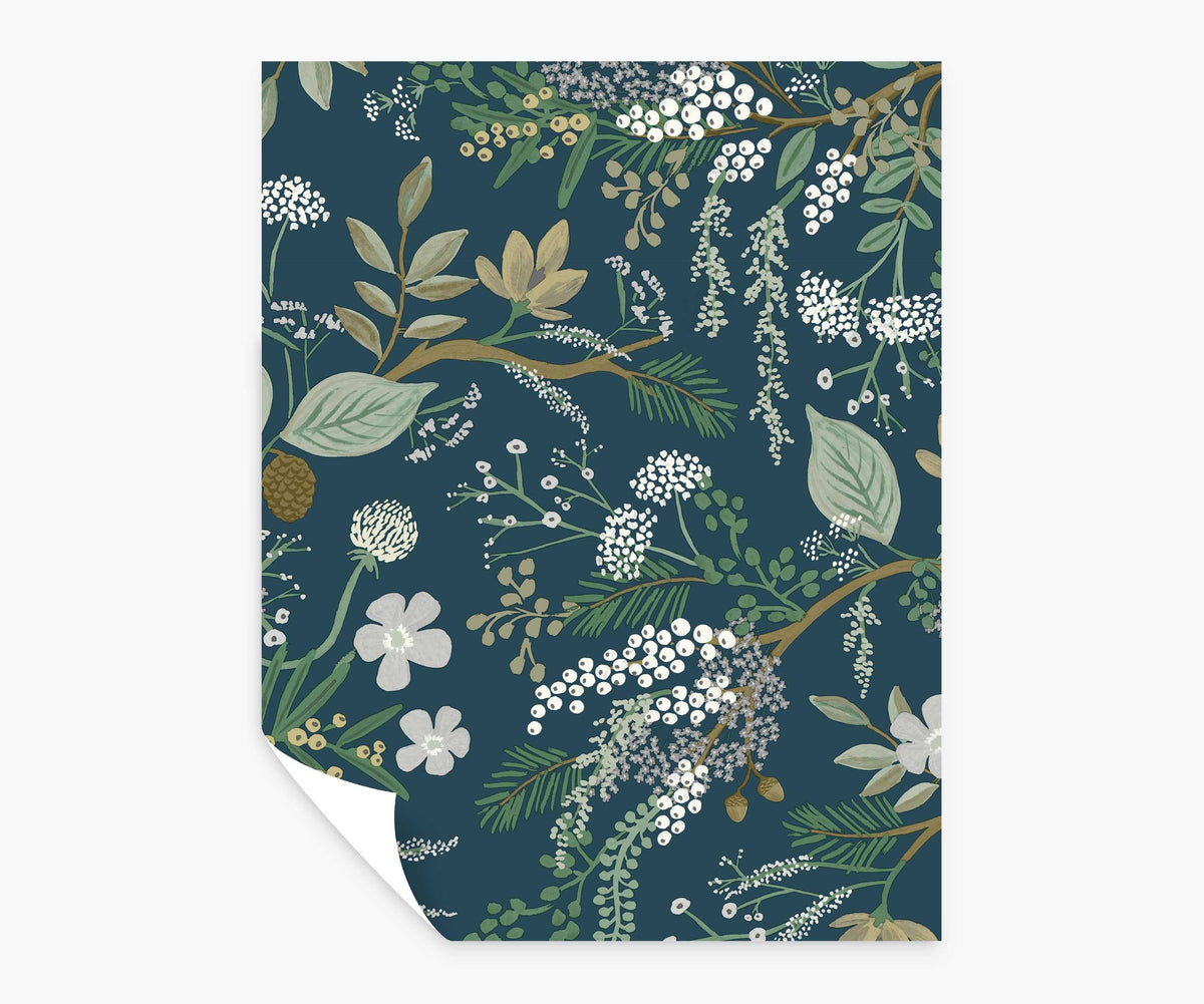 Tracy & Co Juniper Forest Peel & Stick Wallpaper Sample - Evergreen