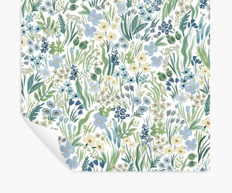 Tracy & Co Lea Peel & Stick Wallpaper - Indigo