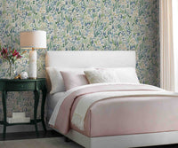 Tracy & Co Lea Peel & Stick Wallpaper Sample - Indigo