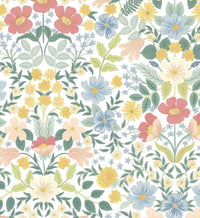 Tracy & Co Bramble Garden Peel & Stick Wallpaper - Pastel Multi