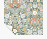 Tracy & Co Bramble Garden Peel & Stick Wallpaper - Sage