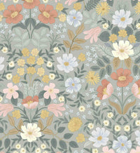 Tracy & Co Bramble Garden Peel & Stick Wallpaper - Sage