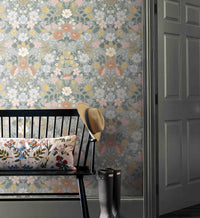 Tracy & Co Bramble Garden Peel & Stick Wallpaper - Sage