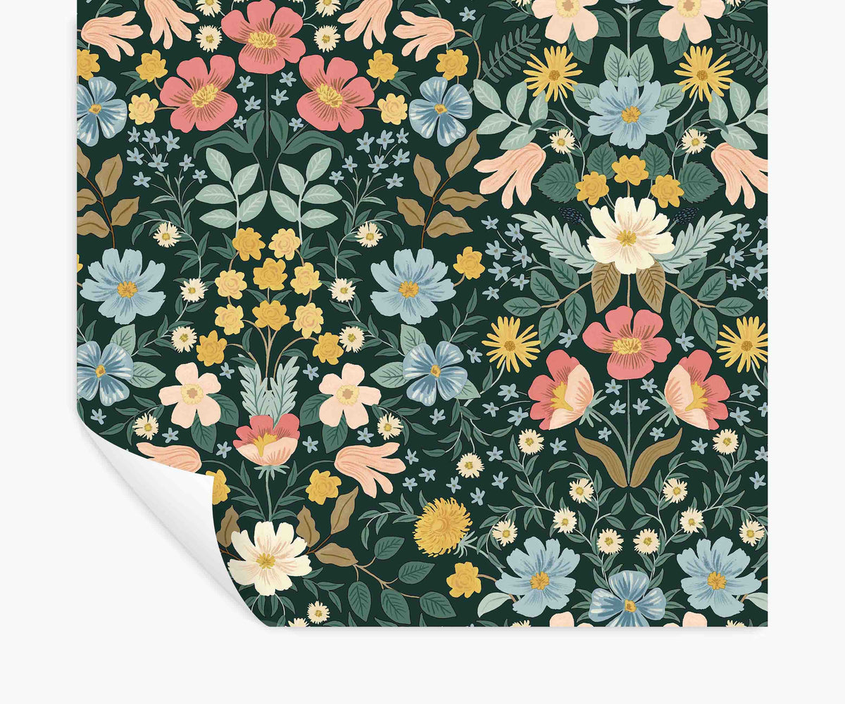 Tracy & Co Bramble Garden Peel & Stick Wallpaper - Emerald