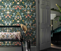 Tracy & Co Bramble Garden Peel & Stick Wallpaper Sample - Emerald