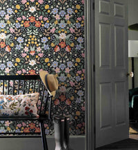Tracy & Co Bramble Garden Peel & Stick Wallpaper - Black