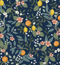 Tracy & Co Citrus Grove Peel & Stick Wallpaper - Navy