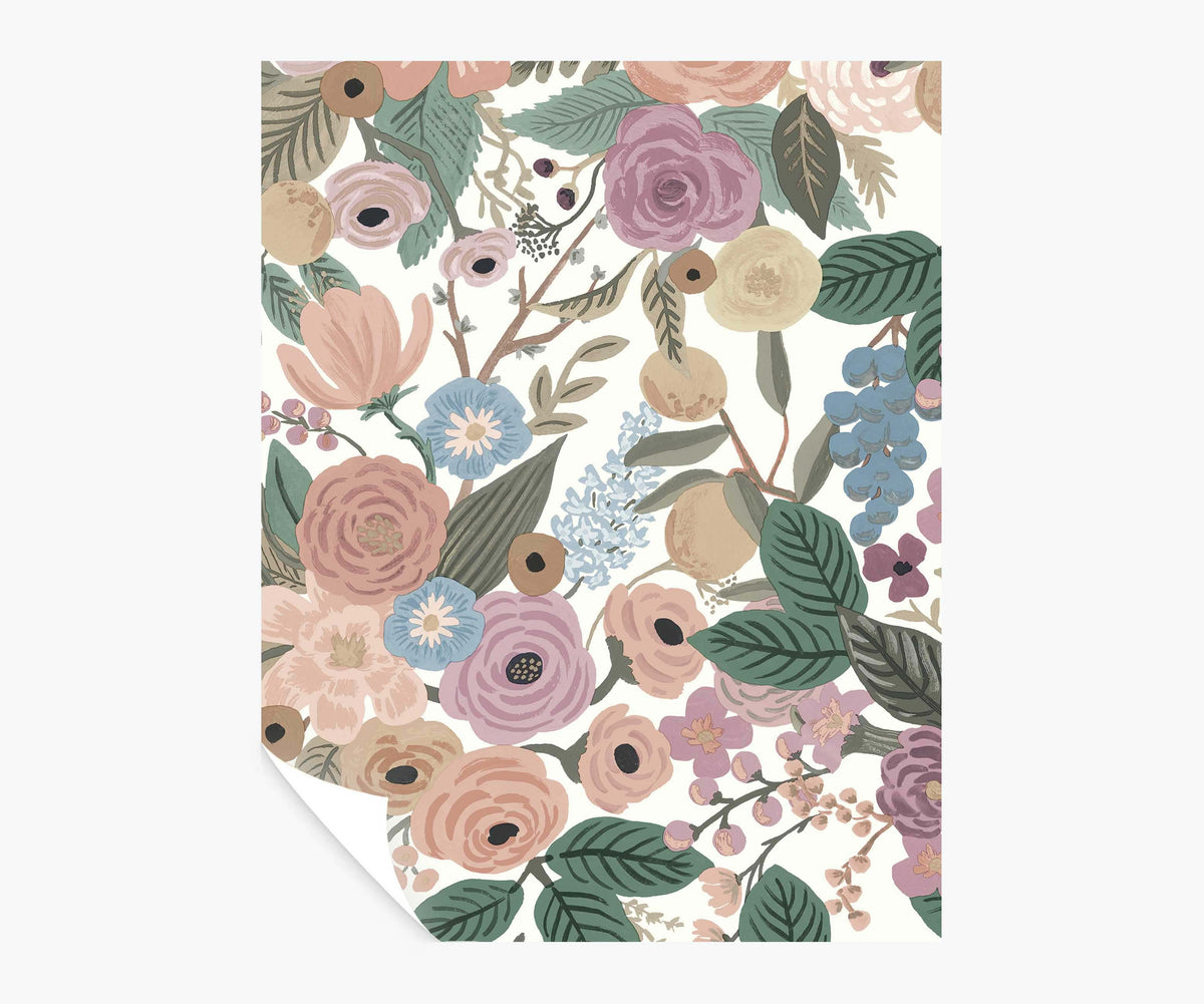 Tracy & Co Garden Party Peel & Stick Wallpaper Sample - Blush Multi