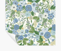 Tracy & Co Garden Party Peel & Stick Wallpaper - Blue & Green