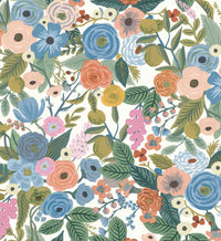 Tracy & Co Garden Party Peel & Stick Wallpaper - Cobalt Multi