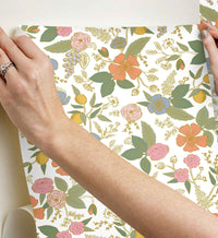 Tracy & Co Colette Peel & Stick Wallpaper - Rose Multi