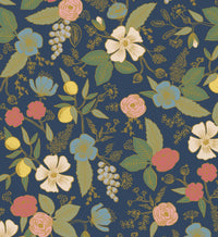 Tracy & Co Colette Peel & Stick Wallpaper - Navy