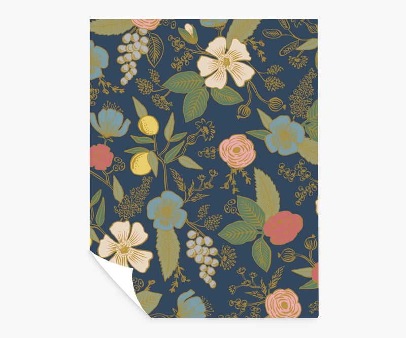 Tracy & Co Colette Peel & Stick Wallpaper Sample - Navy