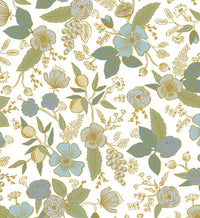 Tracy & Co Colette Peel & Stick Wallpaper - Blue Multi