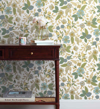 Tracy & Co Colette Peel & Stick Wallpaper - Blue Multi