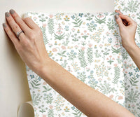 Tracy & Co Menagerie Garden Peel & Stick Wallpaper - Blush Multi